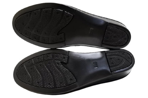 【インコルジェ3261 ブラック】ジグザグストラップパンプス